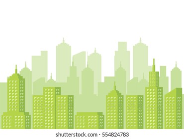 Urban Landscape, Modern City Scape, Green Cityscape, Eco City, Ecology