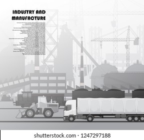 Urban landscape technogenically industrial