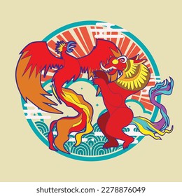 urban legend is mean monster vector illustration for poster and background sticker