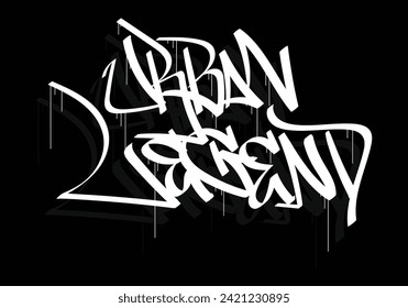 URBAN LEGEND Wort Graffiti Tag Stil