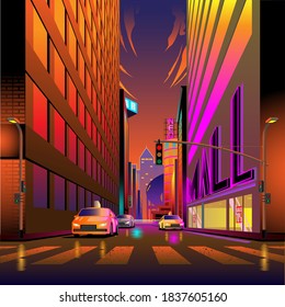 Urban life City at afternoon vector illustration