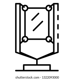 Urban lightbox icon. Outline urban lightbox vector icon for web design isolated on white background