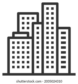VECTOR DE LOGOTIPO DE ICONO DE LÍNEA URBANA 
