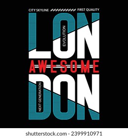 urban london,slogan typography graphic for print,t shirt design,vector illustration