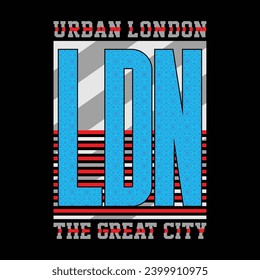 urban london,slogan typography graphic for print,t shirt design,vector illustration