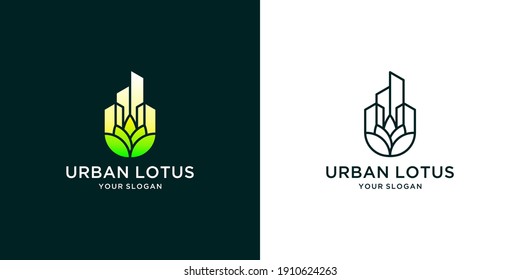 Urban lotus logo design inspiration