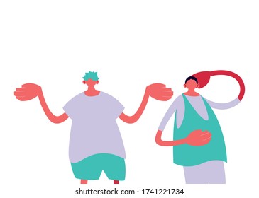 Urban men cartoons with casual cloth design, Person people human and social media theme Vector illustration