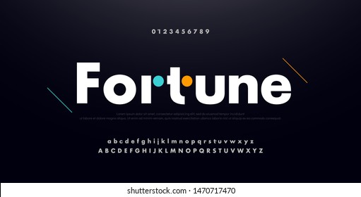 urban modern alphabet font and number. Typography future creative design concept fonts and numbers. vector illustraion