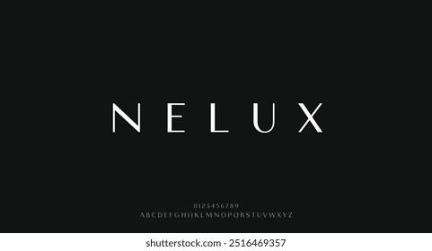 urban modern alphabet font and number. Typography future creative design concept fonts and numbers. vector illustraion