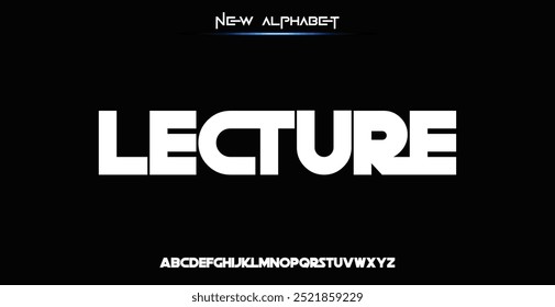 Urban Modern Alphabet Font and Number. Typography simple condensed high, tall multi purpose typeface style numbers fonts. vector illustration
