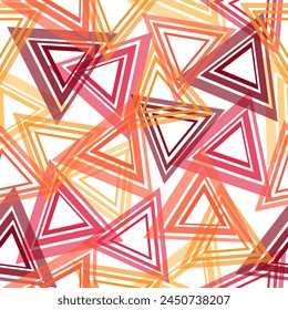  Urban modern design with curved squares, shape, spray paint elements.  Abstract geometric triangle seamless pattern
