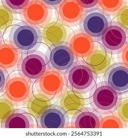  Urban modern design with curved squares, shape, spray paint elements.  Multi colored geometric shapes seamless pattern.