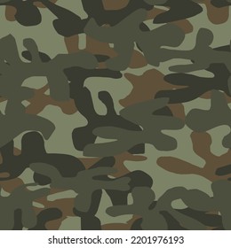 Urban Modern Muster. Brauner Camo-Paint. Abstrakter Camo Paint. Nahtlose Bürste. Militärische Vektorgrafik. Army Beige Canvas. Stoffgrüne Textur. Digital Green Camouflage. Wiederholen Sie nahtlose Camouflage.