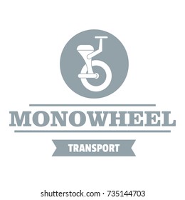 Urban mono wheel logo. Simple illustration of urban mono wheel vector logo for web