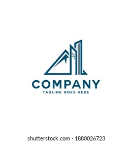 Urban Mountain Vector Logo Template