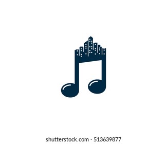 Urban Music Logo Design Template Element