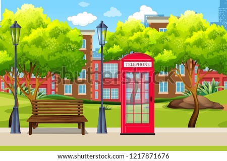 Similar – Image, Stock Photo Phone booth