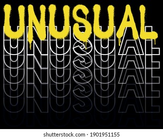 Urban neon graffiti unusual slogan with outline gradient font - Hipster graphic typography vector illustration for tee t shirt or sweatshirt