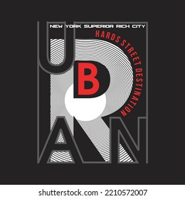 urban new york city design typography vector illustration
