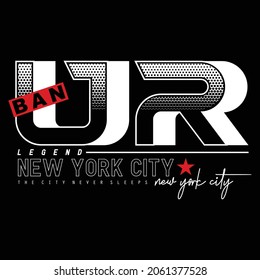 Urban new york city text,lettering,images unique stylish typography graphic slogan t shirt print vector illustration design