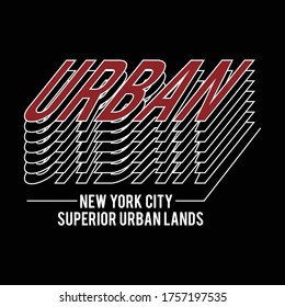 urban new york city typography,vector illustration for print