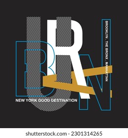 urban new york good destination,design typography vector illustration