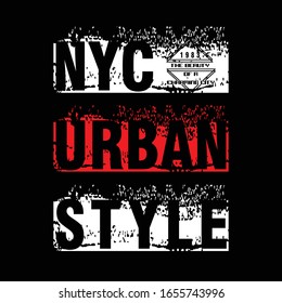 urban new york,slogan typography graphic design illustration vector for print t shirt