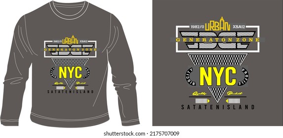 URBAN NYC t shirt graphic design veillustration ctor 