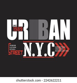urban nyc usa street,design typography vector illustration for print