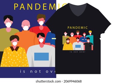 Urban Pandemic Tshirt design vector illustration