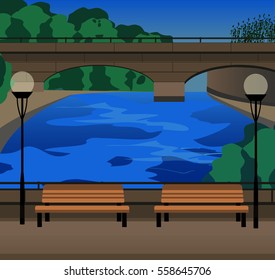 urban park zone background