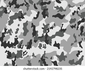 
Urban pattern camouflage, gray vector texture, military uniform disguise. Classic design