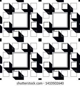 Urban pattern, quarter, top view, city master plan, structure, geometry, square, black and white pattern, background, wallpaper for walls, graphics, Soviet, cubism, supremacist, functional