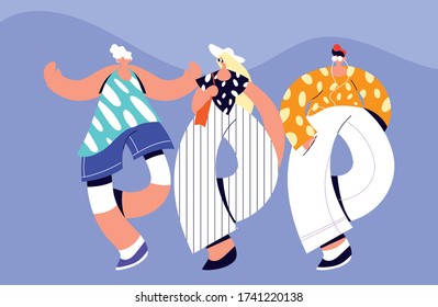 Urban people with casual cloth design, Person people human and social media theme Vector illustration