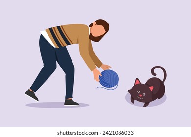 Concepto de mascota urbana. Ilustración vectorial plana de color aislada.