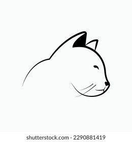 Urban Pet Icon. Cat Symbol for Design, Presentation, Website or Apps Elements - Vector. 