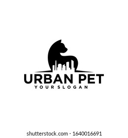 Urban Pet Logo Idea Vector Template