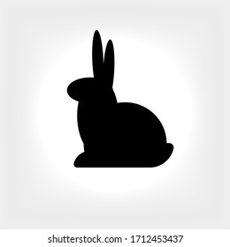 Urban Pet. Rabbit Icon. Bunny Animal Symbol - Vector. Presented in Glyph Style.