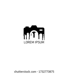 urban photography logo design with negative space style