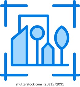 Urban Planning Icon Element For Design