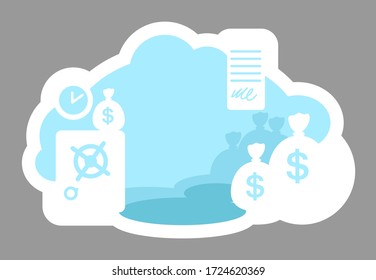 Urban pollution 2D vector web banner, poster. Smog from facility. Heavy production. Industrial city flat scenery on cartoon background. Factory printable patches, colorful web elements