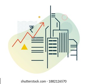 Urban Real Estate Market in India - Illustration