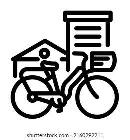 urban riding line icon vector. urban riding sign. isolated contour symbol black illustration