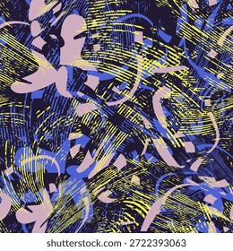 Urbana patrón abstracto sin fisuras. Estilo de camuflaje moderno con Pistas grunge