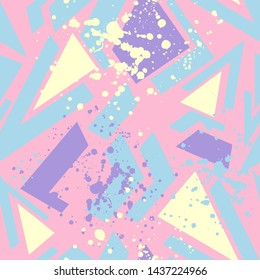 Urban seamless abstract pattern with triangle elements.