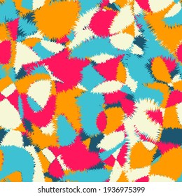 Urban seamless artwork with abstract vector colorful chaotic patterns