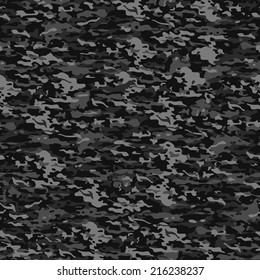 Urban seamless camouflage pattern in dark gray colors