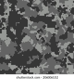 Urban Seamless Digital Camo Texture Vector