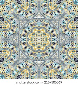 Ornamento urbano sin fisuras de la estructura de formas simples de geometría. Diseño étnico asiático. Impresión textil. Simetría de elementos pequeños. Patrón de retracción vectorial.