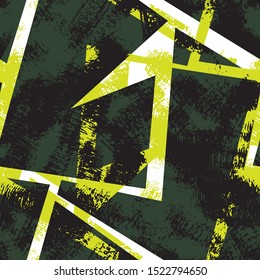 Urban seamless pattern with chaotic curved elements.